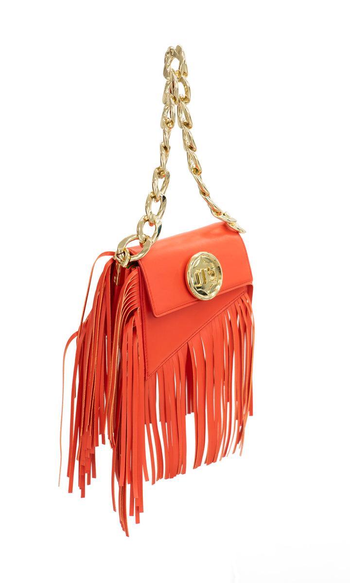 Sara Battaglia Euphoria Fringed Bag XS Economico