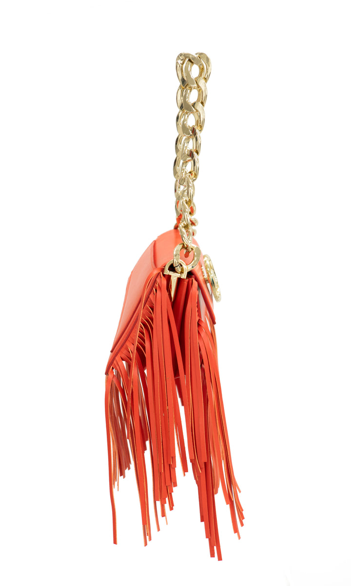 Sara Battaglia Euphoria Fringed Bag XS Economico