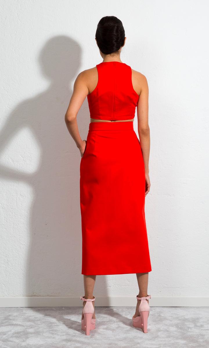 Sara Battaglia Crop Top Saldi Di Fabbrica