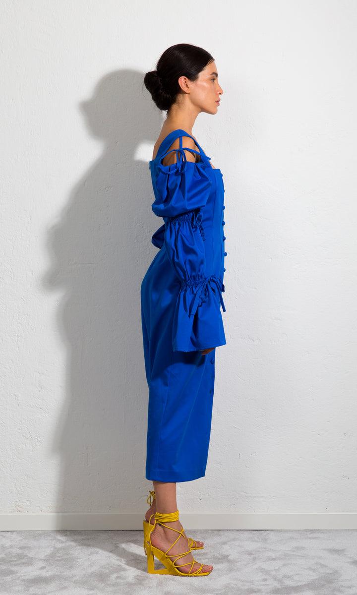 Sara Battaglia Longuette Dress Moda