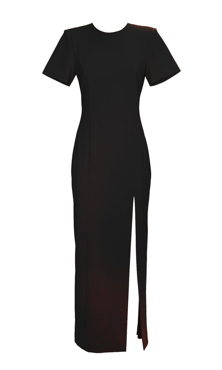 Sara Battaglia Slit Dress Flash Sale