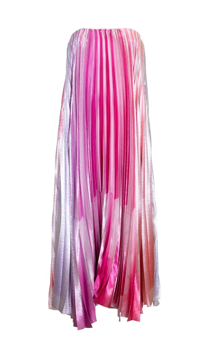 Sara Battaglia Plissé Dress Shopping online