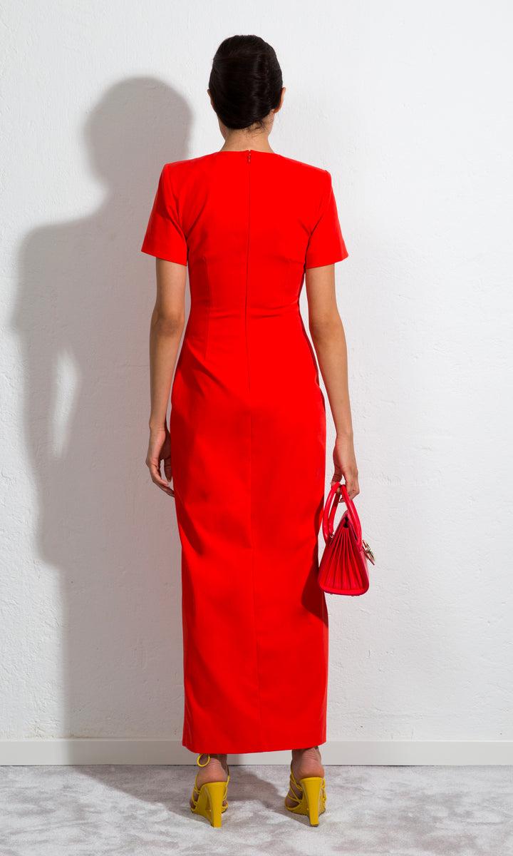 Sara Battaglia Slit Dress Offerta esclusiva