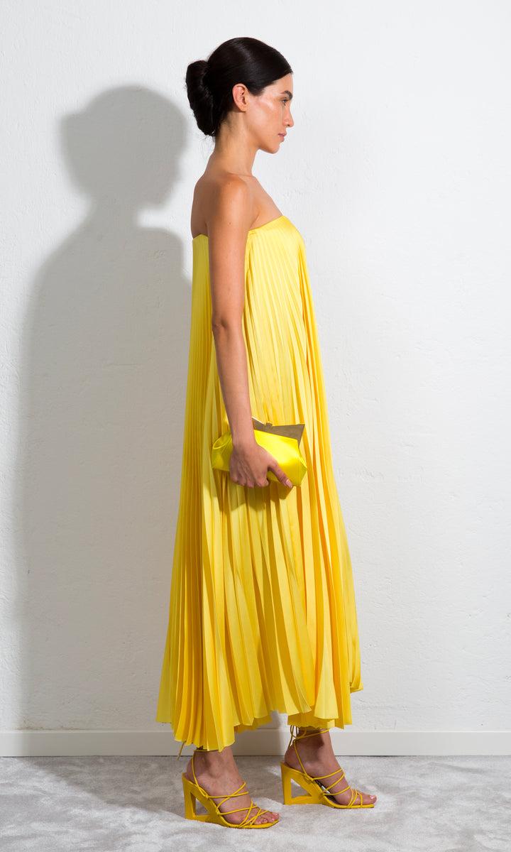 Sara Battaglia Plissé Dress Cyber Monday