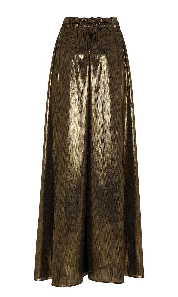Sara Battaglia Lurex wide pants Ultimi due giorni