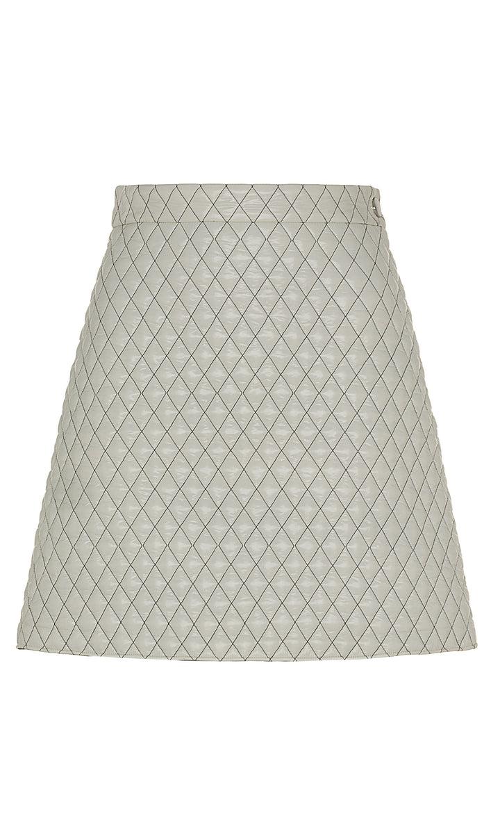 Sara Battaglia Quilted mini skirt Promozione temporanea