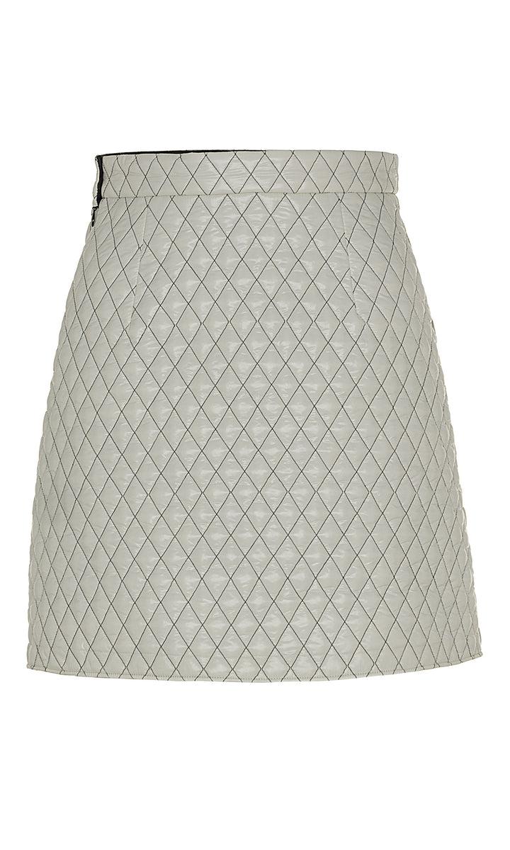 Sara Battaglia Quilted mini skirt Promozione temporanea