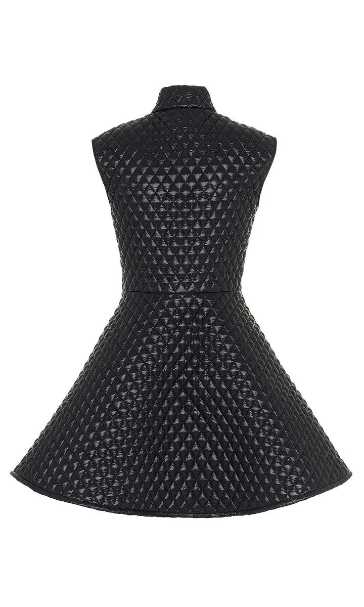 Sara Battaglia Quilted mini dress Fino al 65% di sconto