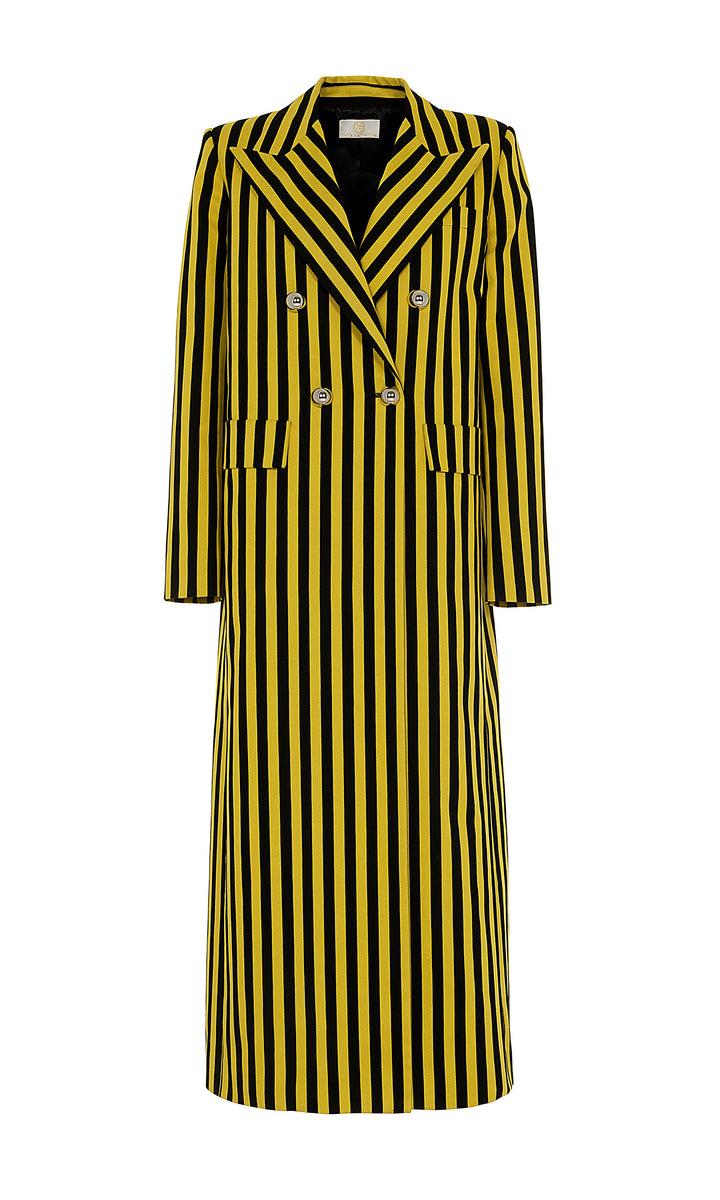 Sara Battaglia Jacquard double-breasted coat Sostegno trimestrale