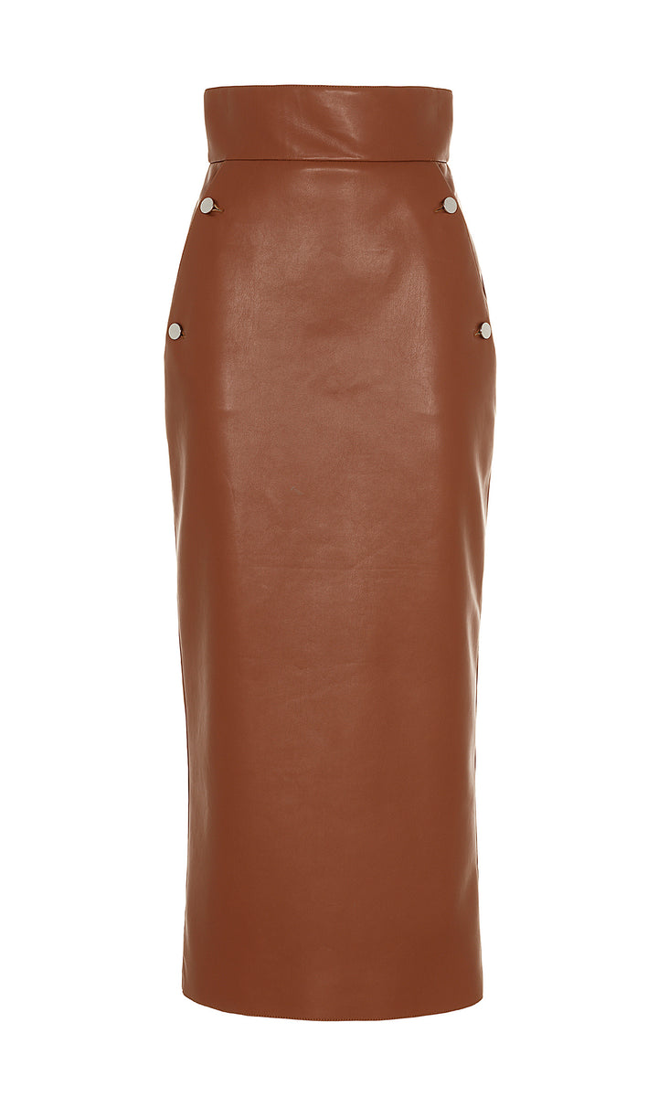 Sara Battaglia Eco-leather skirt Solo un giorno rimasto