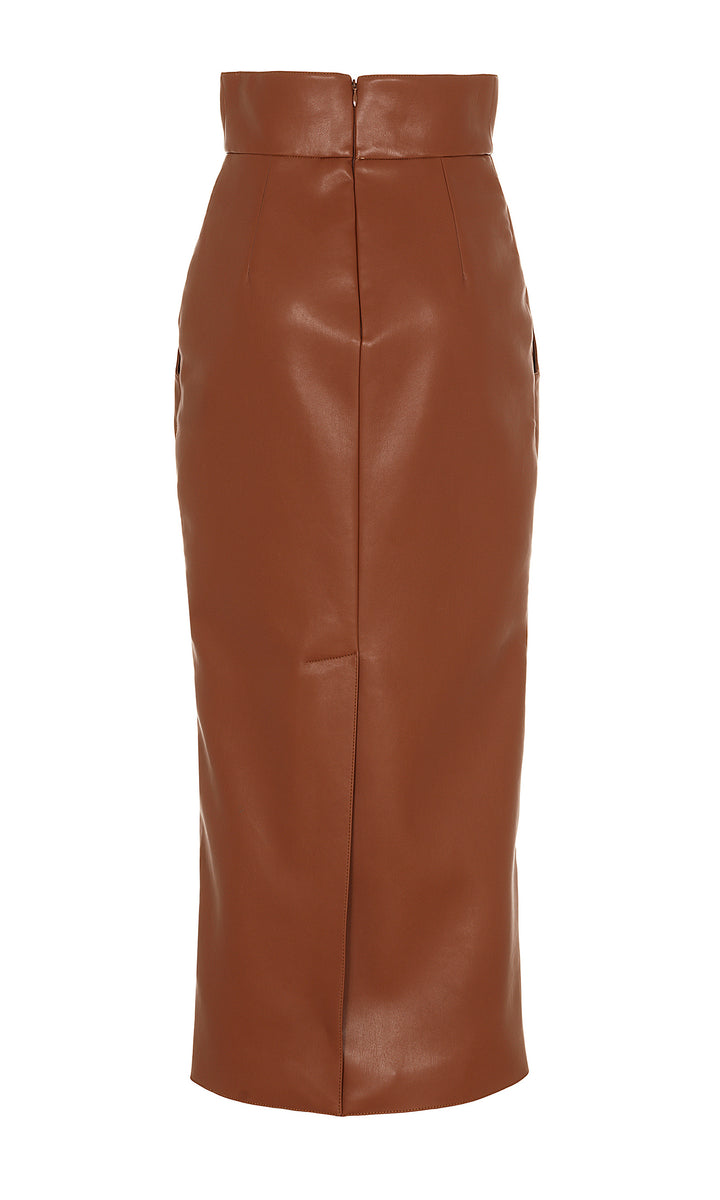 Sara Battaglia Eco-leather skirt Solo un giorno rimasto