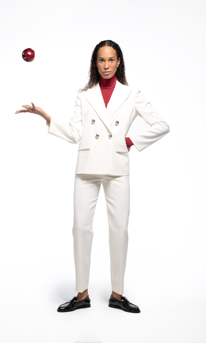 Sara Battaglia High waist cigarette pants Black Friday Prezzi