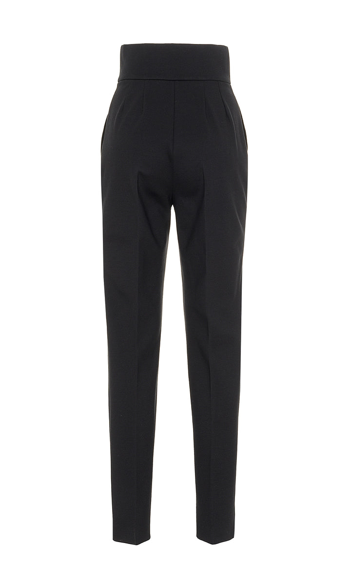 Sara Battaglia High waist cigarette pants In vendita