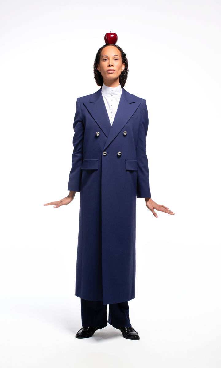 Sara Battaglia Double-breasted coat Nuovo