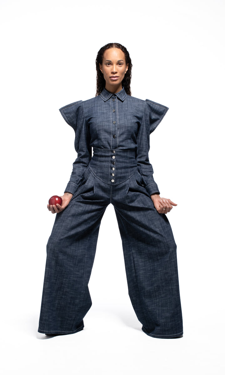 Sara Battaglia High waist denim Pezzi Unici