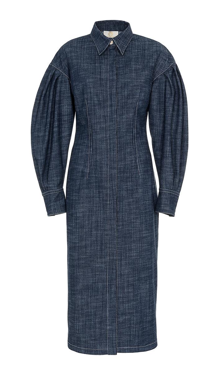 Sara Battaglia Longuette denim dress Soddisfazione Garantita