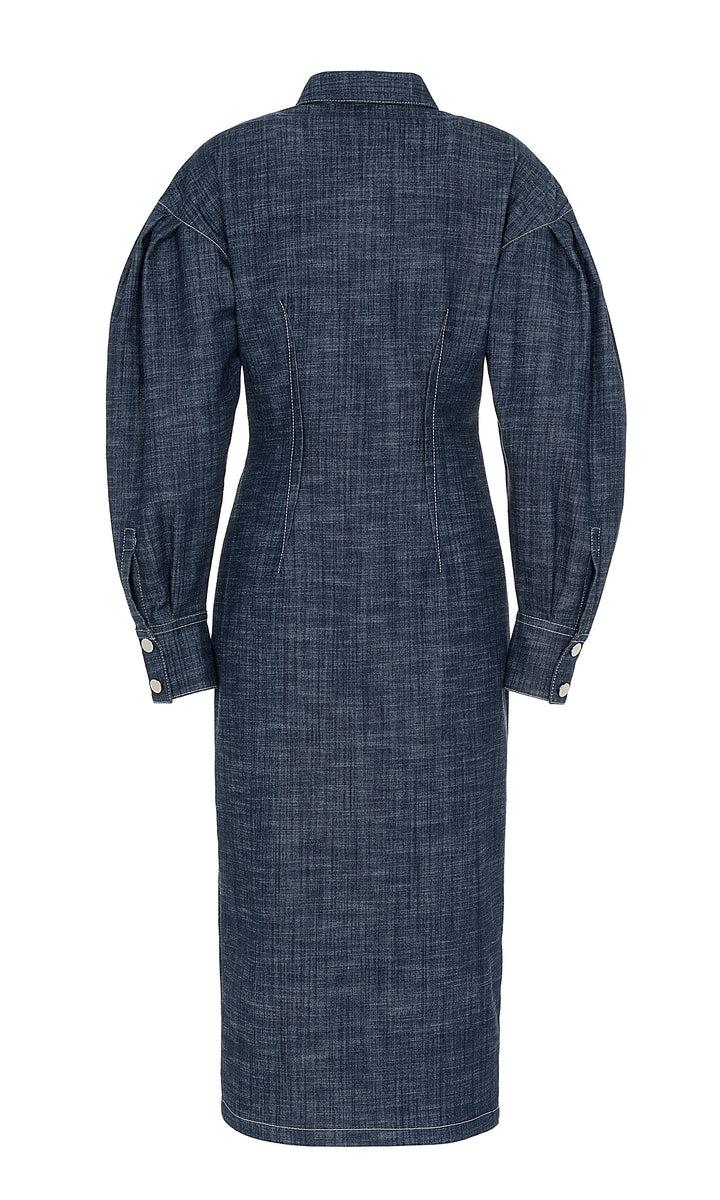 Sara Battaglia Longuette denim dress Soddisfazione Garantita