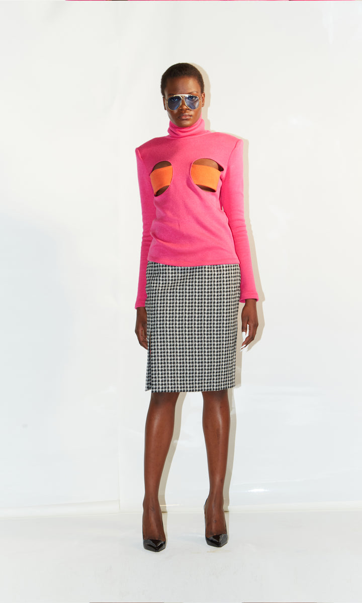 Sara Battaglia Holes Turtle Neck Moda