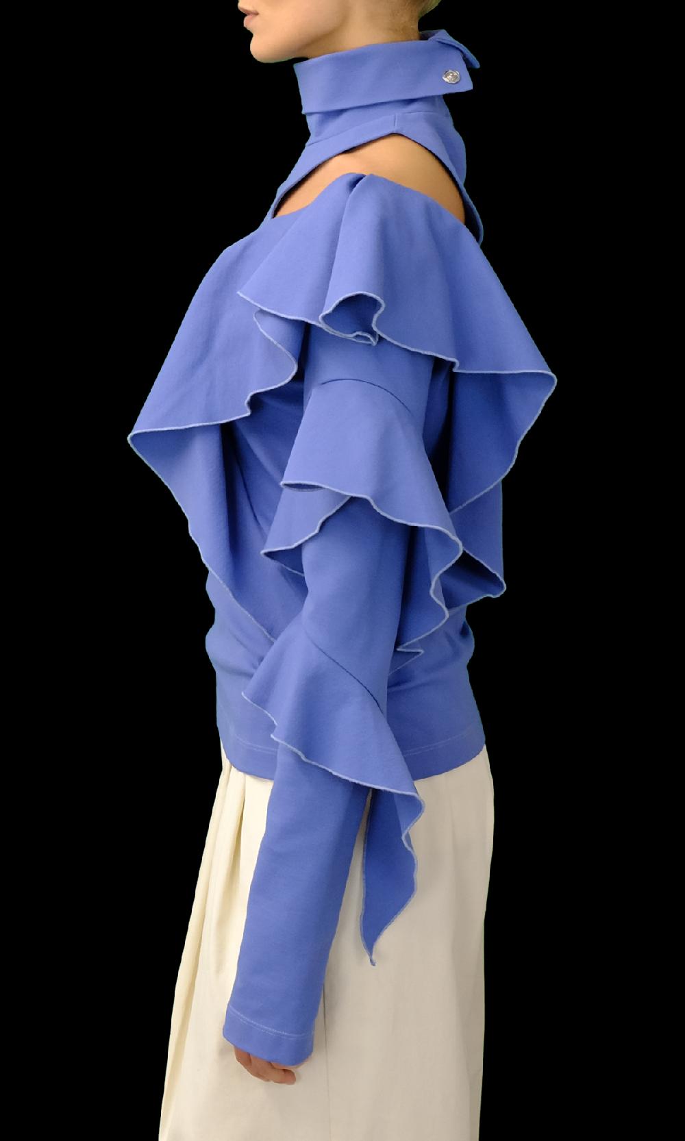 Sara Battaglia Ruffles Top Cyber Monday