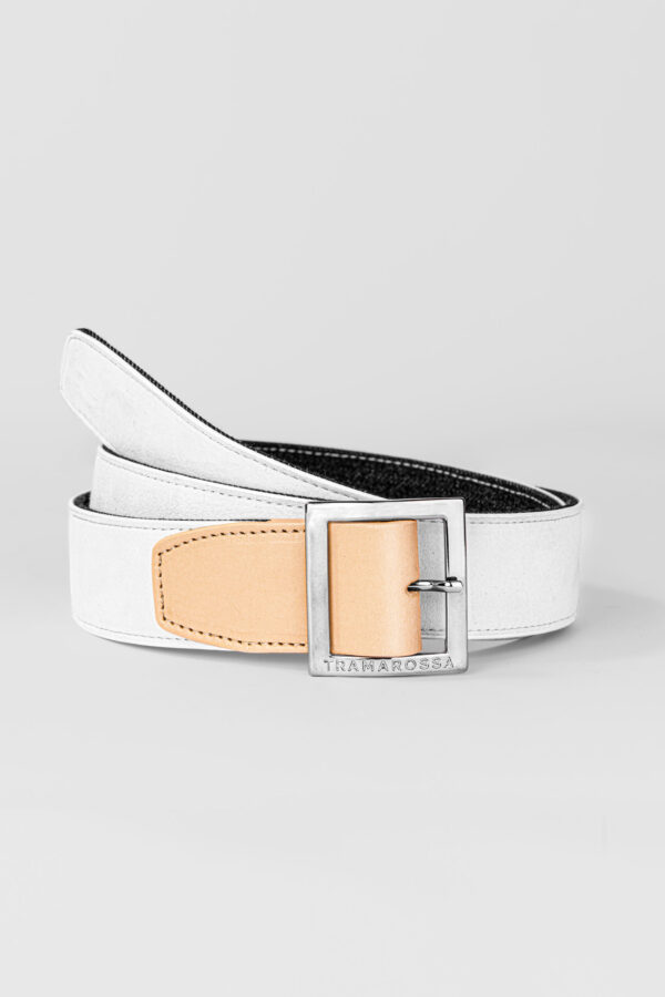 Sartoria Tramarossa CINTURA COLOR BIANCO IN SUEDE Prezzo Ridotto