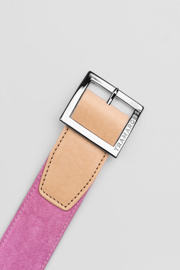 Sartoria Tramarossa CINTURA COLOR ROSA IN SUEDE Sconto di tempo limitato