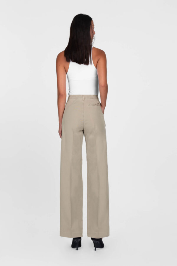 Sartoria Tramarossa PANTALONE AURELIA WIDE LEG GABARDINA DI COTONE SAND Only for today