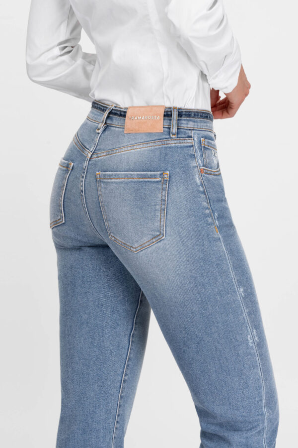 Sartoria Tramarossa JEANS AMERICA SLIM IN DENIM BLU MEDIO Outlet