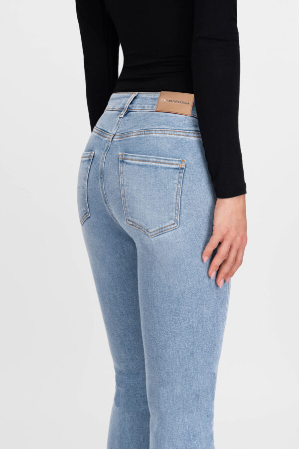 Sartoria Tramarossa JEANS GRETA BOOTCUT IN DENIM BLU MEDIO Saldi