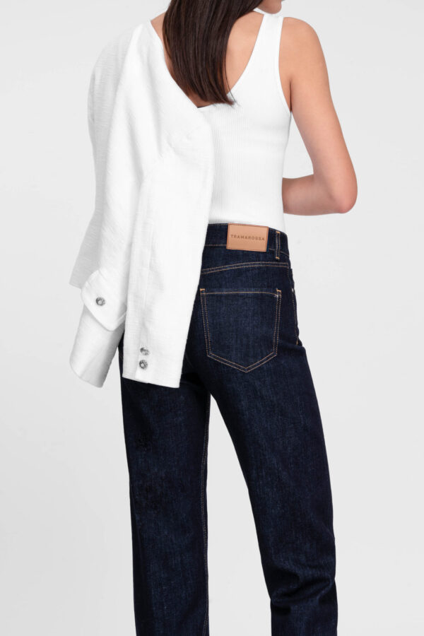 Sartoria Tramarossa JEANS MONICA MUM IN DENIM BLU SCURO In Saldo