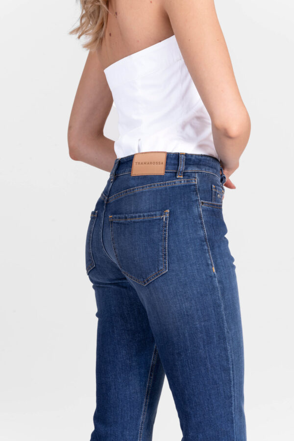 Sartoria Tramarossa JEANS MONICA FLARE CUT FLARE IN DENIM BLU MEDIO 2025