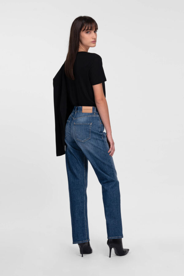 Sartoria Tramarossa JEANS MONICA STRAIGHT IN DENIM BLU MEDIO Italia