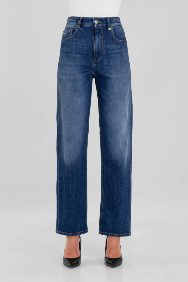 Sartoria Tramarossa JEANS MONICA STRAIGHT IN DENIM BLU MEDIO Italia