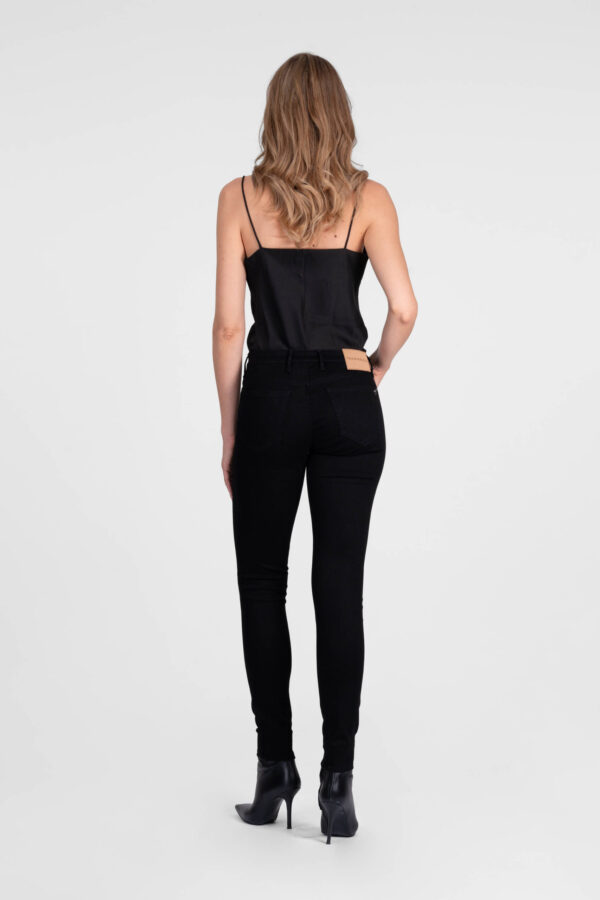 Sartoria Tramarossa PANTALONE BIANCA SLIM SKINNY IN DENIM STRETCH NERO Spedizione Gratuita