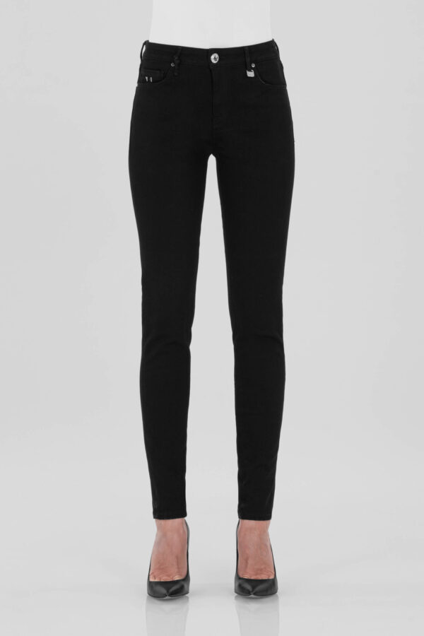Sartoria Tramarossa PANTALONE BIANCA SLIM SKINNY IN DENIM STRETCH NERO Spedizione Gratuita