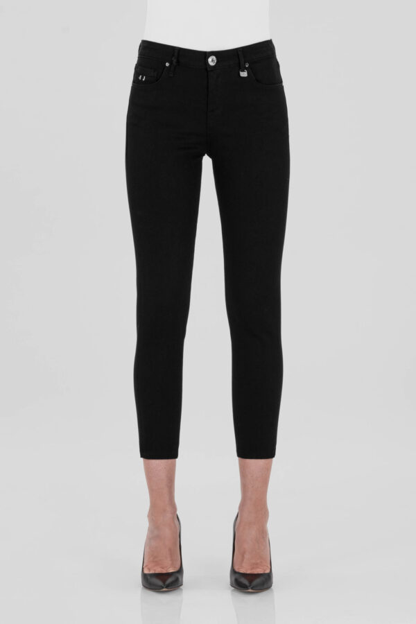 Sartoria Tramarossa JEANS BIANCA CAPRI SKINNY IN DENIM STRETCH NERO Negozi Online