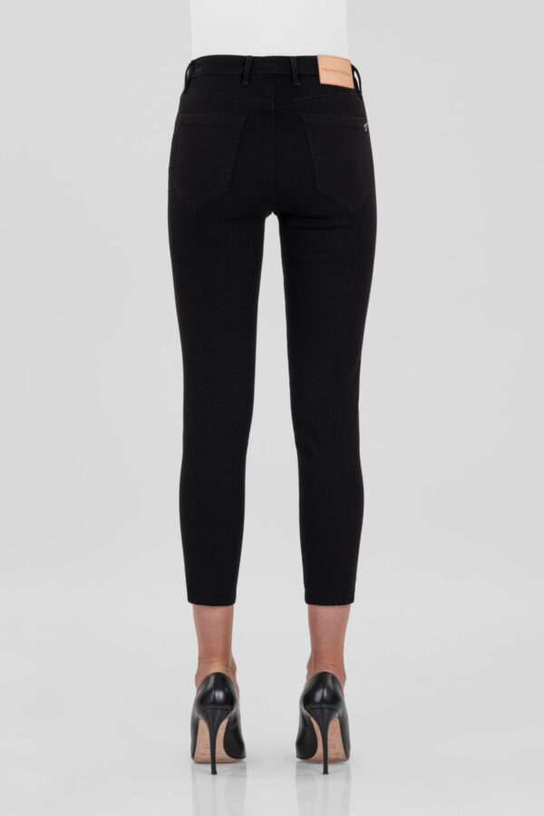 Sartoria Tramarossa JEANS BIANCA CAPRI SKINNY IN DENIM STRETCH NERO Negozi Online