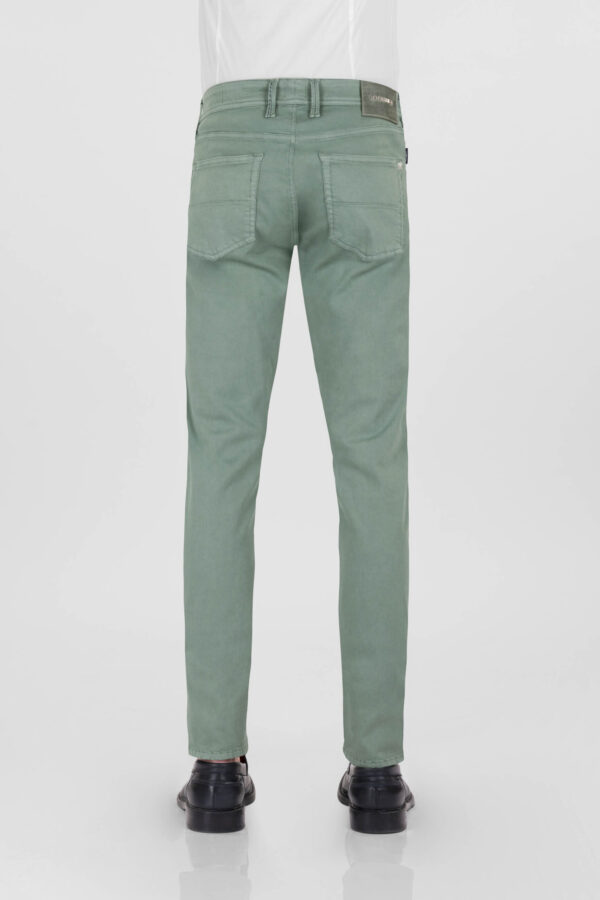 Sartoria Tramarossa PANTALONE LEONARDO ZIP SS SLIM IN GABARDINA DI COTONE STRETCH VERDE Solo un giorno rimasto