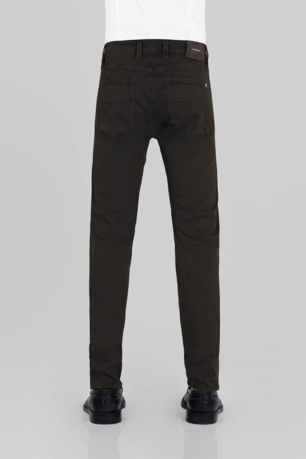 Sartoria Tramarossa PANTALONE LEONARDO ZIP SS SLIM IN GABARDINA LEGGERA STRETCH MARRONE Italy
