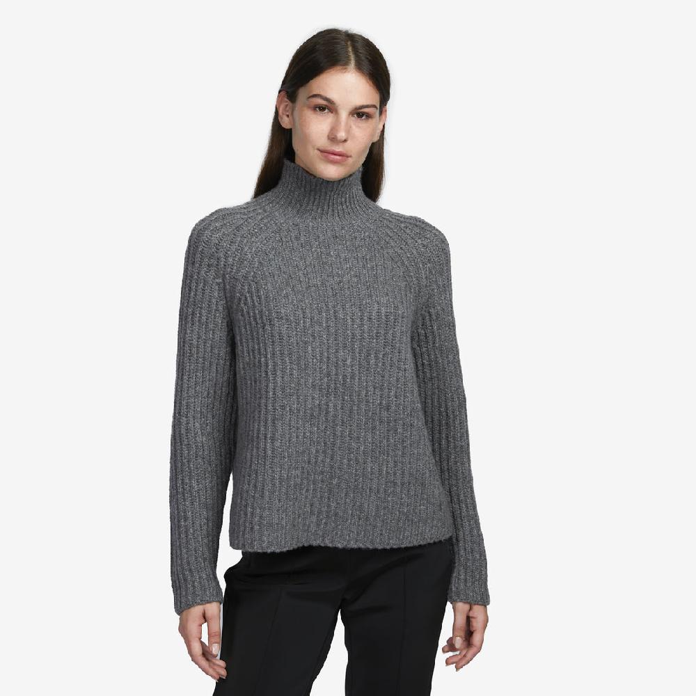 Sease Maglione Athos Mock in cashmere - Grigio Piombo Nuovo