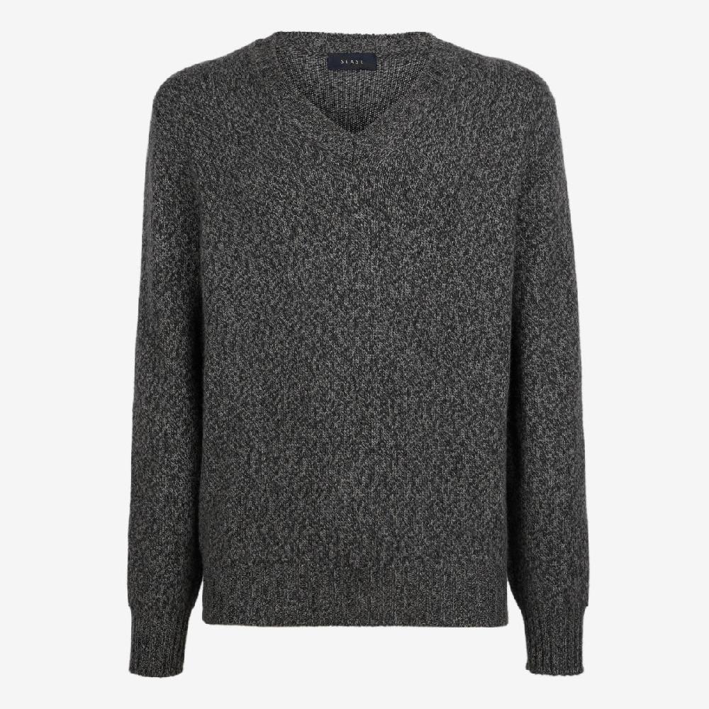 Sease Maglione in cashmere con scollo a V - Grigio Grafite Prezzo Ridotto