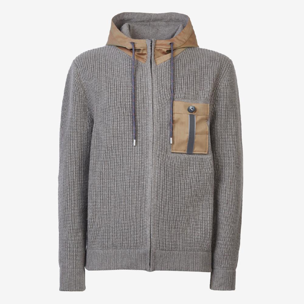 Sease Felpa con cappuccio Full Zip F7 - Marrone Wombat Sconto