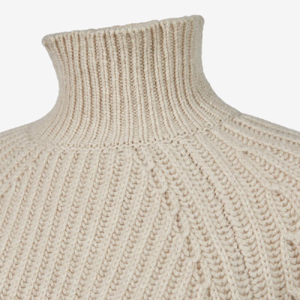 Sease Maglione Athos Mock in cashmere - Driftwood Affare Del Giorno