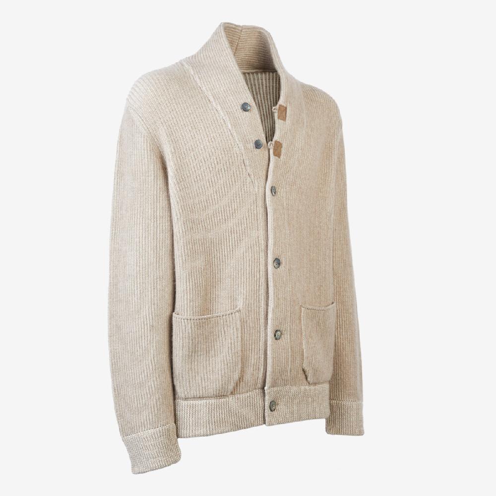 Sease Cardigan Ellen in cashmere - Oyster 2025