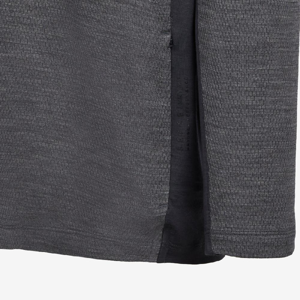 Sease Turtle Net: Maglietta maniche lunghe -Grigio Grafite Italia