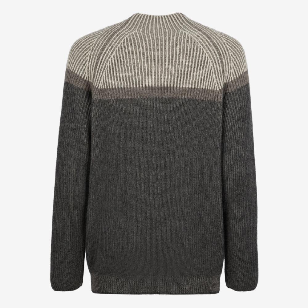 Sease Dinghy Mock: Maglione 100% cashmere - Grigio piombo Pezzi Unici