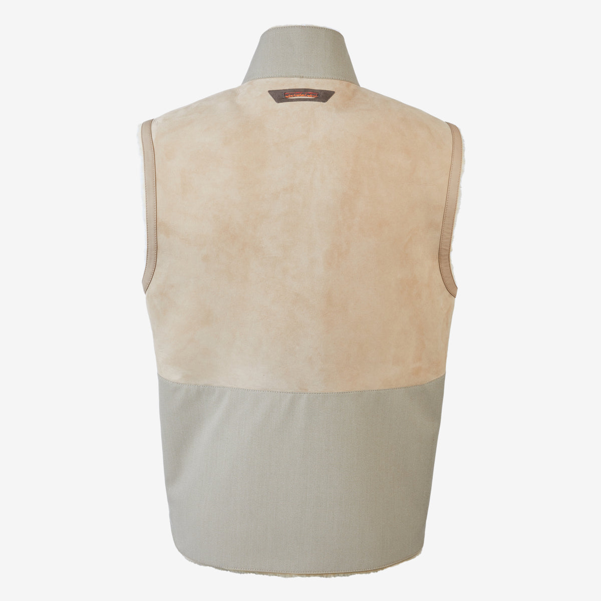 Sease Gilet in montone V-8 - Driftwood Italy