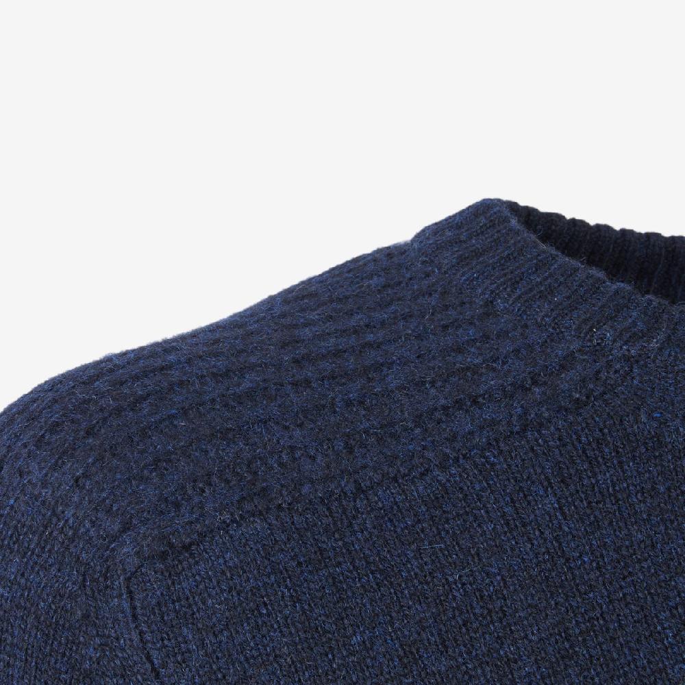 Sease Round Neck Coarsehair Blu Navy Solo un giorno rimasto