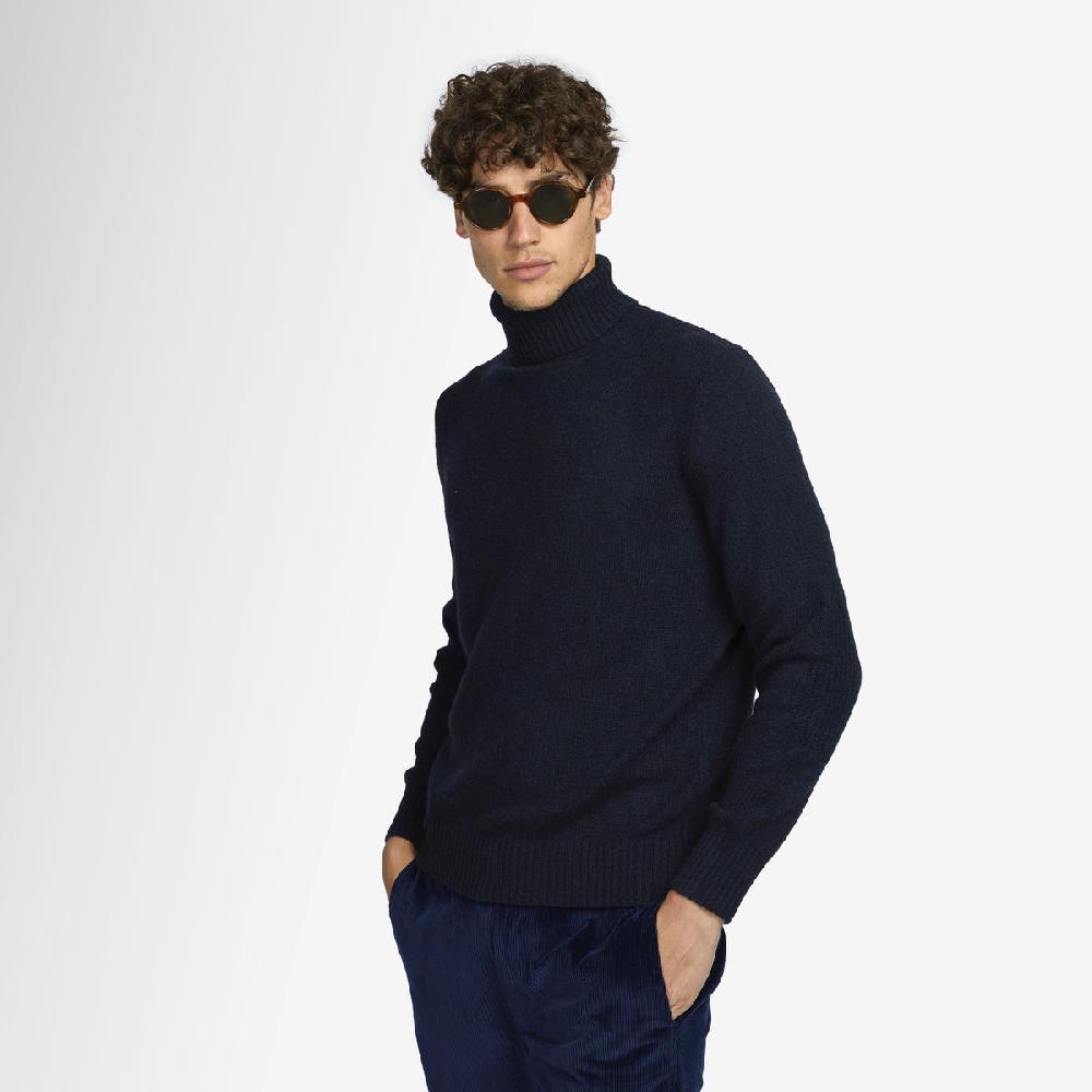 Sease Maglione in cashmere a collo alto - Blu Navy Trasporto libero internazionale