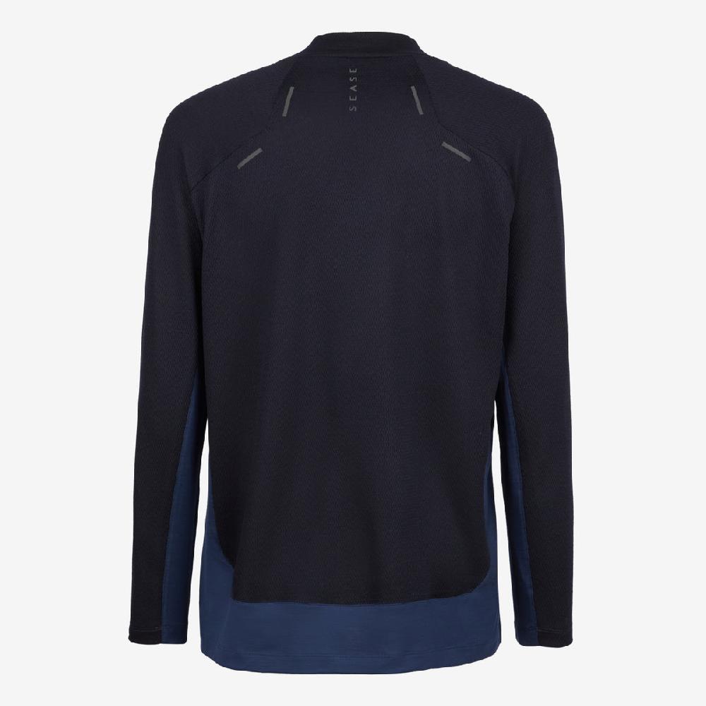 Sease Turtle Net: Maglietta maniche lunghe - Blu notte Prezzo basso