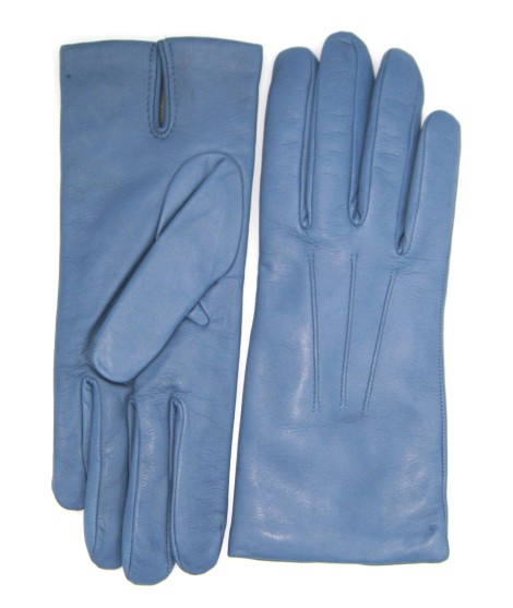 Sermoneta Gloves Guanto in Capretto 2bt con 3 cordoni fod. cashmere Denim Qualità Garantita
